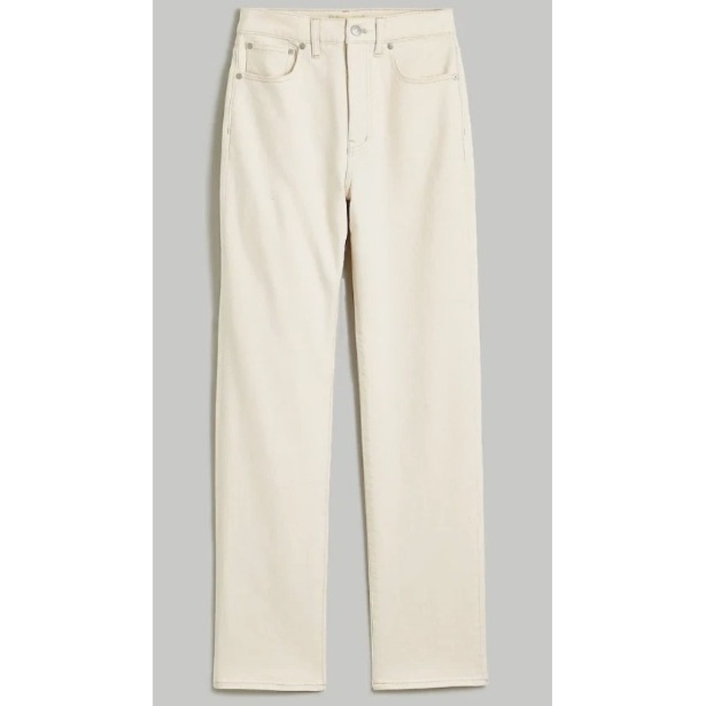 Madewell '90s Straight Leg‎ Jeans Womens Size 33T Off White Denim Pants - Picture 10 of 10